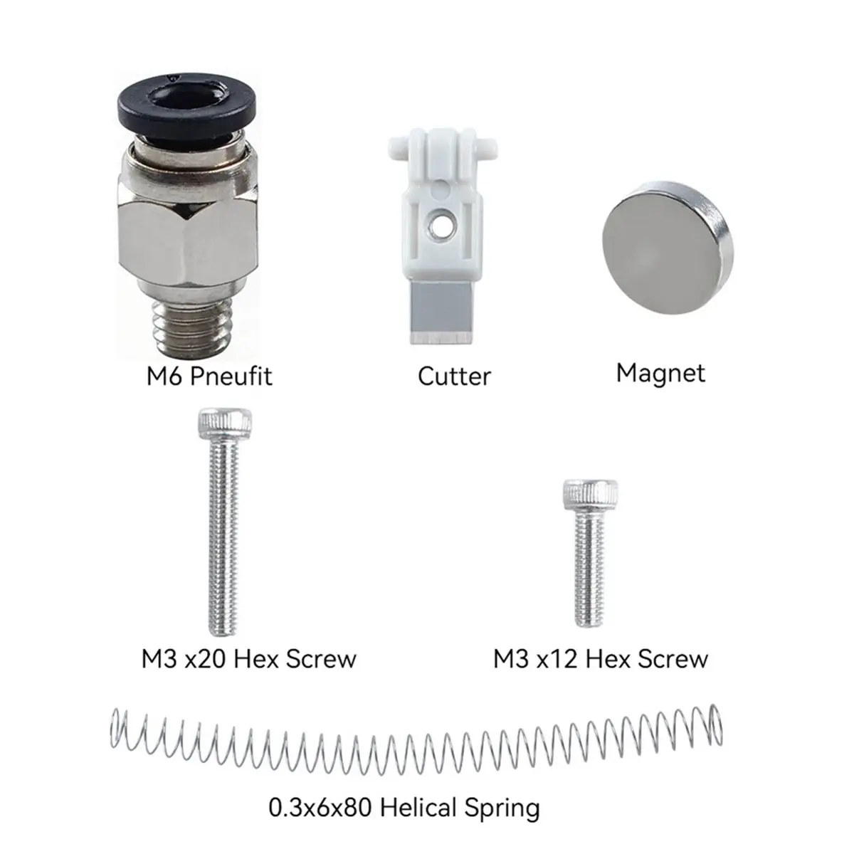 THANKSGIVING DAY Upgraded Hackman Automatic Filament Cutter V2 Return Spring and Compact Design for 3D Printer Replaceable Parts