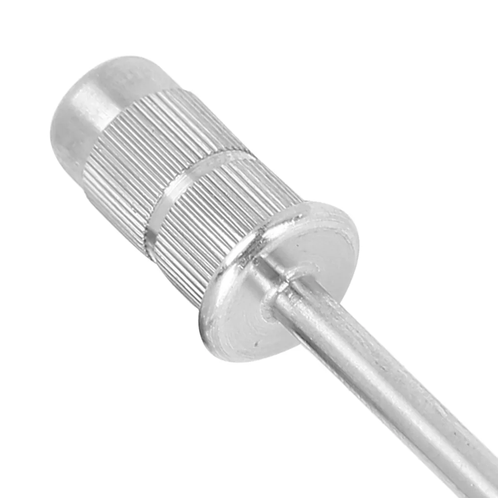 2pcs Stainless Steel Nail Mandrel Bit Professional Heat Dissipation Sanding Band Mandrel High Wear Resistance Filing Nails