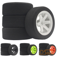 1/10 flat car sponge tire RC tire professional racing HSP 94123 Sakura D4 Tiangong TT02 flat car  6 degrees hub