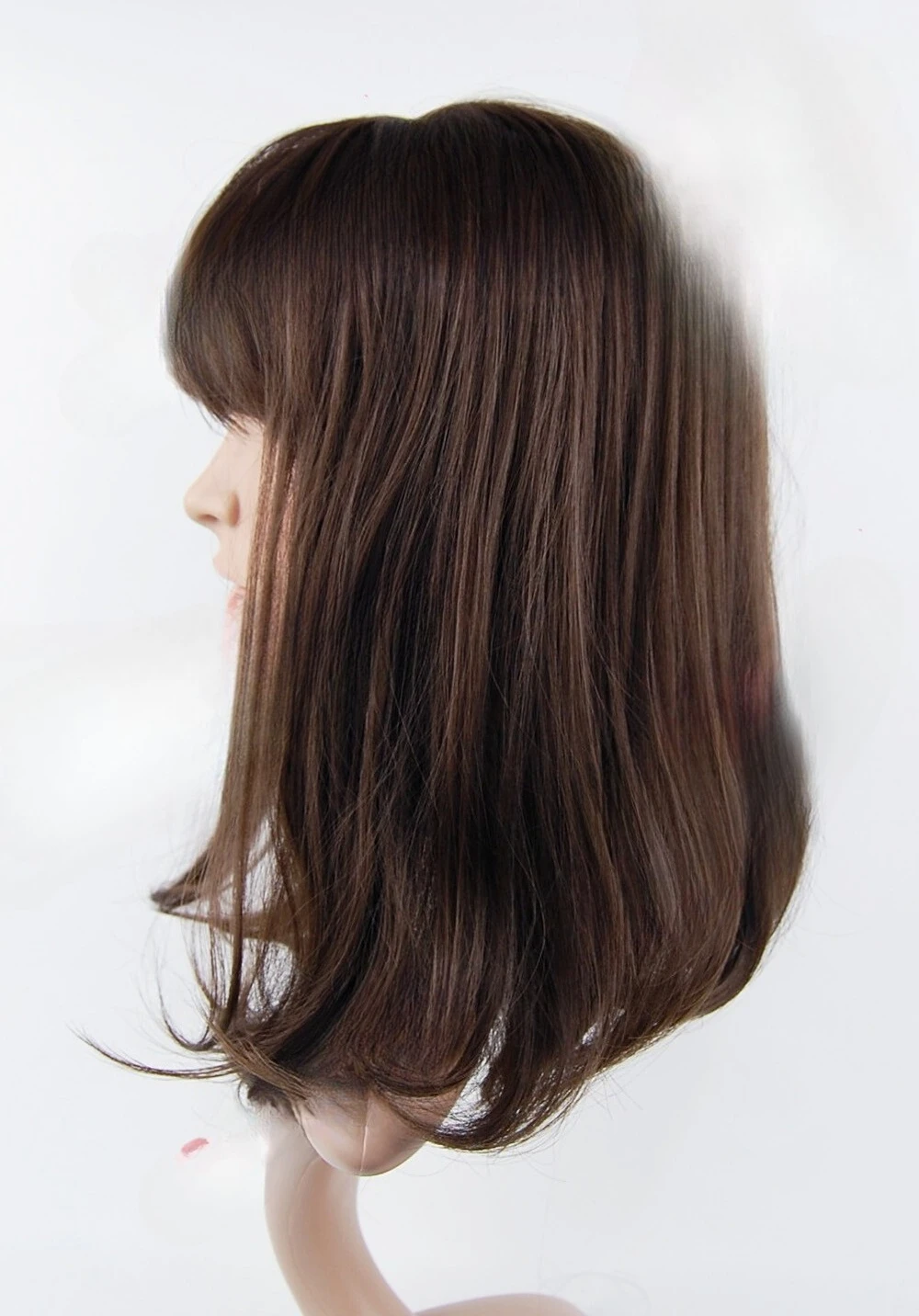 W185 วิกผมสังเคราะห์ยาวปานกลางสีน้ําตาล - studio7-uk