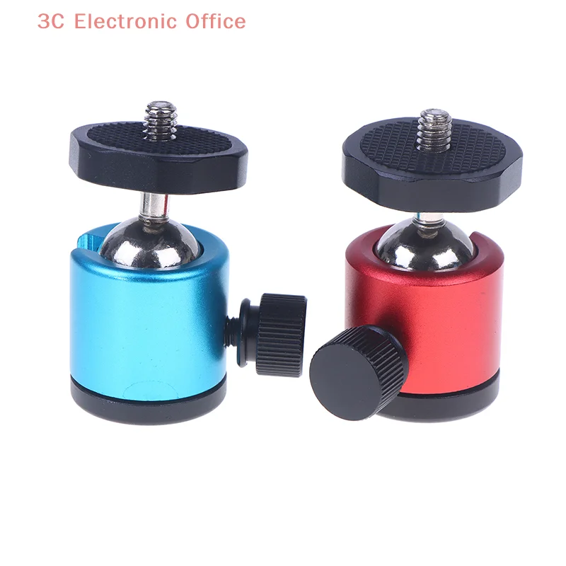 360°Swivel Mini Ball Head With 1/4 Inch Screw Tripod Mount For Smartphone LED Light Microphone Action Camera