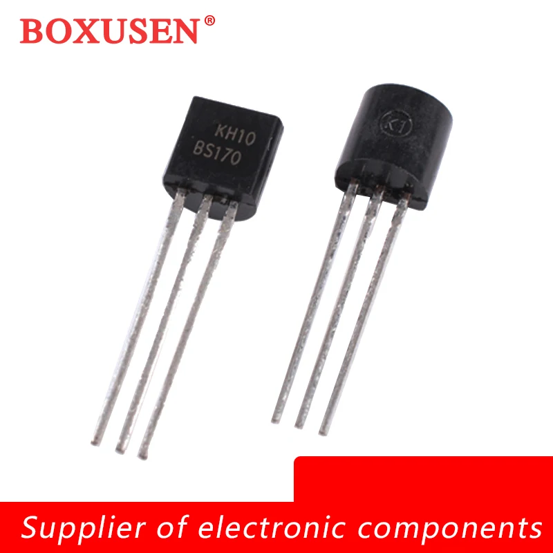 10Pcs/Lot BS170 N-Channel MOSFET 60V 50mA TO-92 Field Effect Transistor