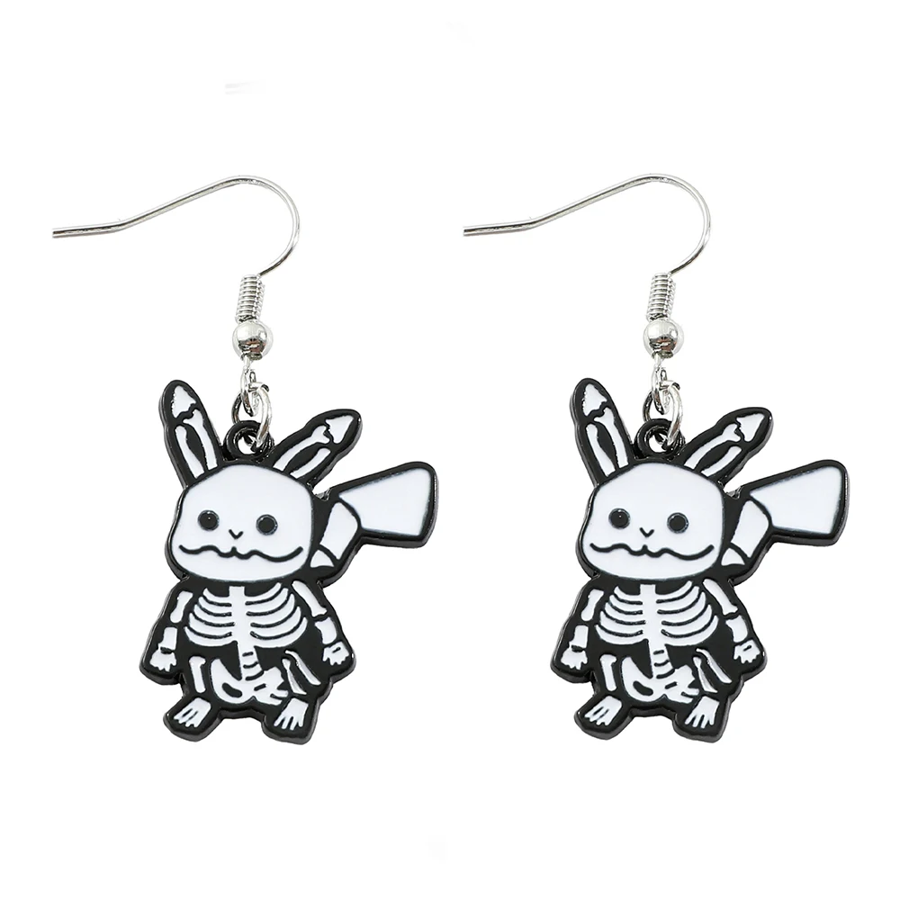 Pendientes de Pokémon Pikachu Charmander, aretes creativos y delicados de descarga eléctrica, regalo personalizado para niñas