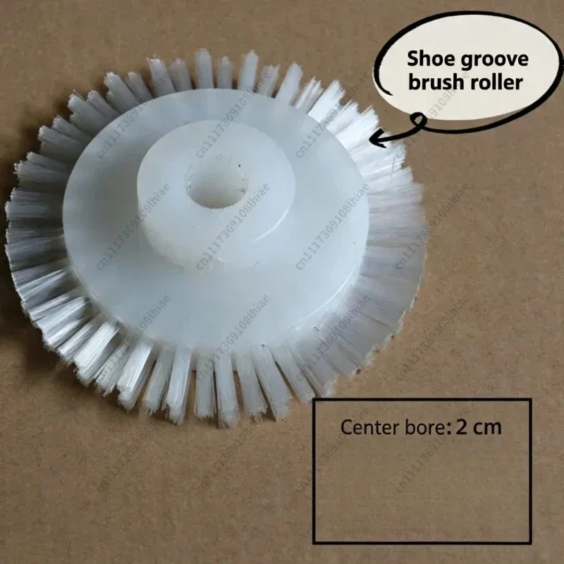 Commercial Shoe Washer Roller Brush Wheel Spare Parts Nylon Bristle Replacement Accessory for Shoe‑Cleaning Machine