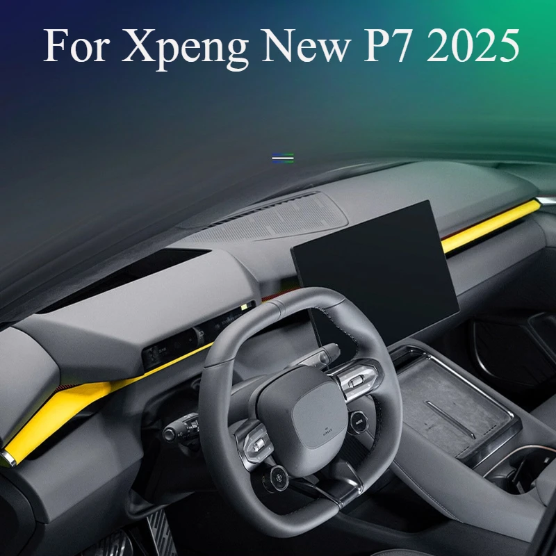 

For Xpeng New P7 2025 Dashboard Ambient Light Trim - Decorative LED Strip Overlay Kit, Interior Atmosphere Upgrade