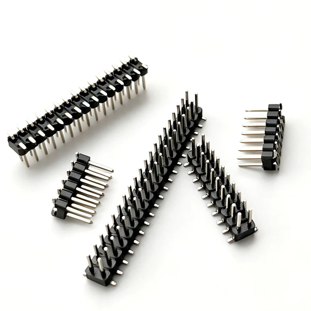 10PCS 2.54mm Pitch Double Row Pin Header SMD/SMT Male Connector 2x3 4 5 6 7 8 10 12 15 20 40 50P PCB Board Socket