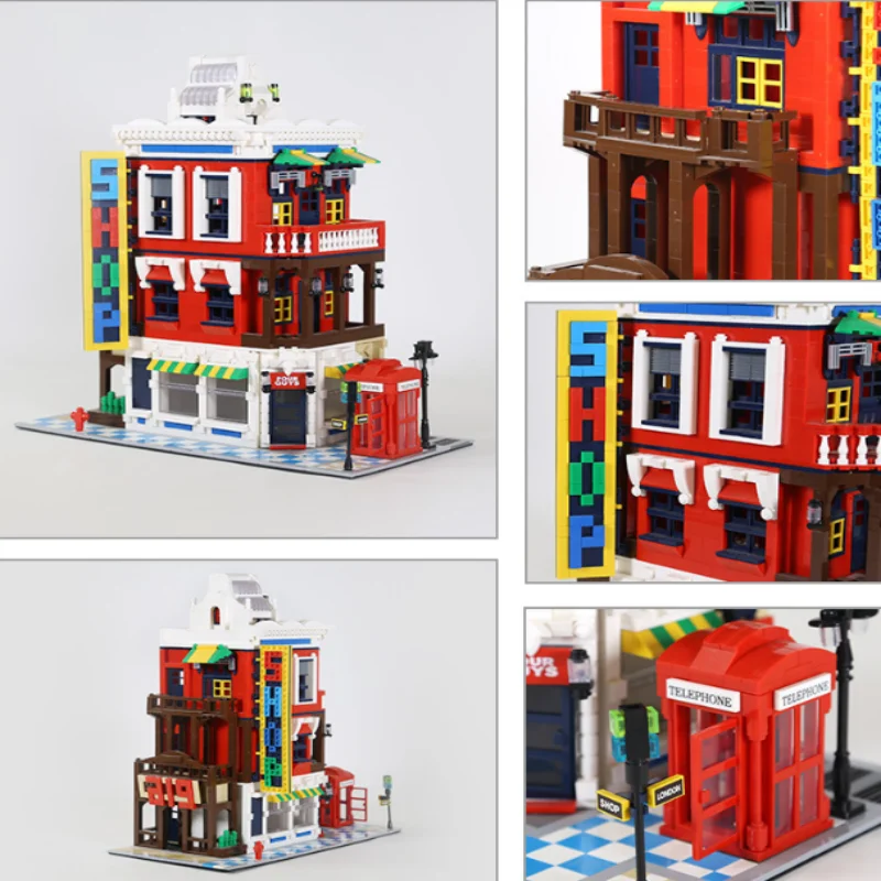 OUZEY Kit di costruzione del negozio ad angolo, modello di assemblaggio del mini negozio, giocattolo creativo per giochi di ruolo per adolescenti