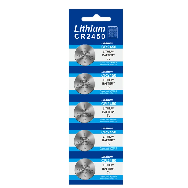 CR2450 3 فولت بطارية ليثيوم CR 2450 DL2450 BR2450 LM2450 KCR5029 لعبة مفتاح السيارة التحكم عن بعد ساعة مصباح ليد زر خلايا العملة