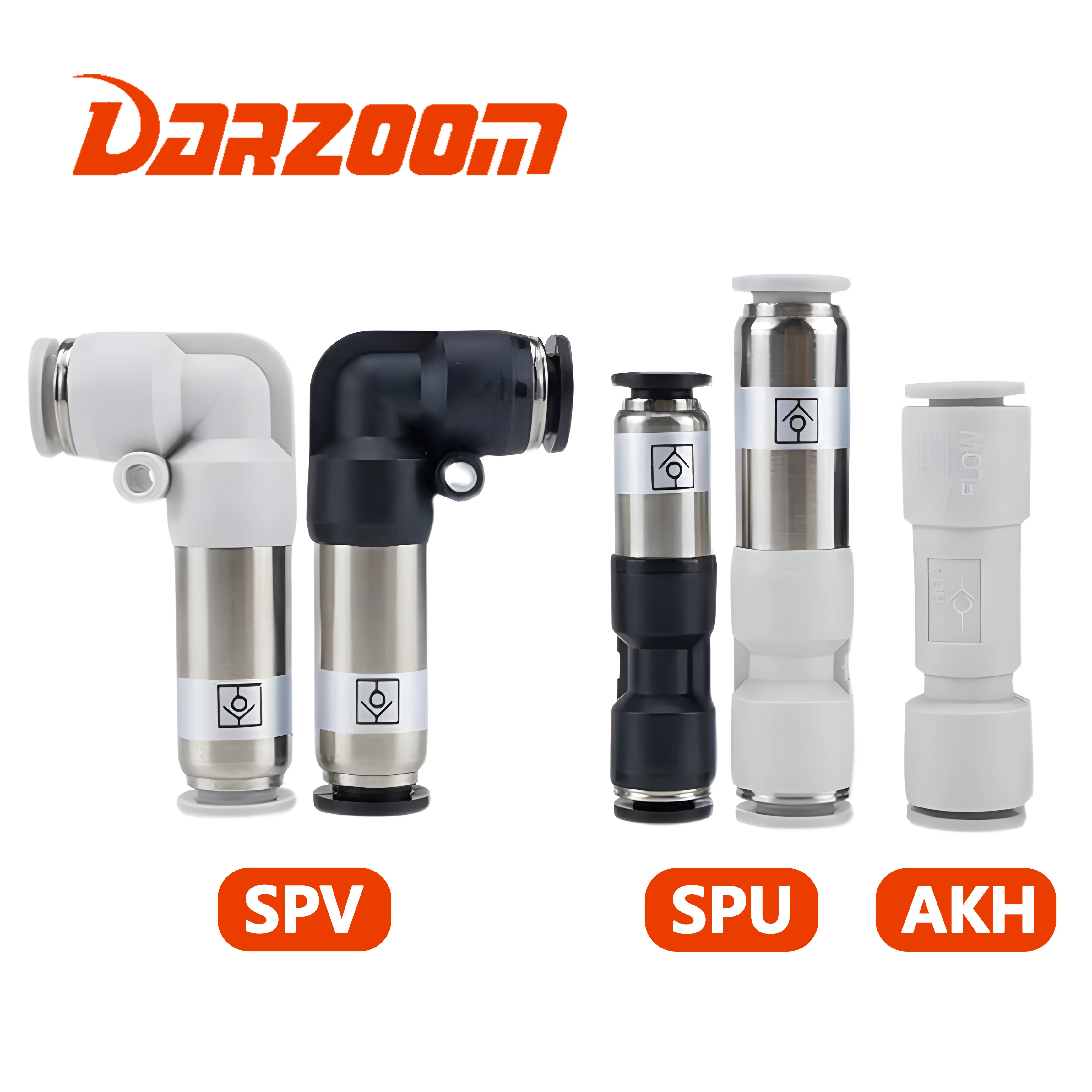 Pneumatic Air Check Valve Non-return Valve Hose Gas Pipe Quick Connector 1PCS  SPU SPV AKH One Way Air Check Valve AKH08 12