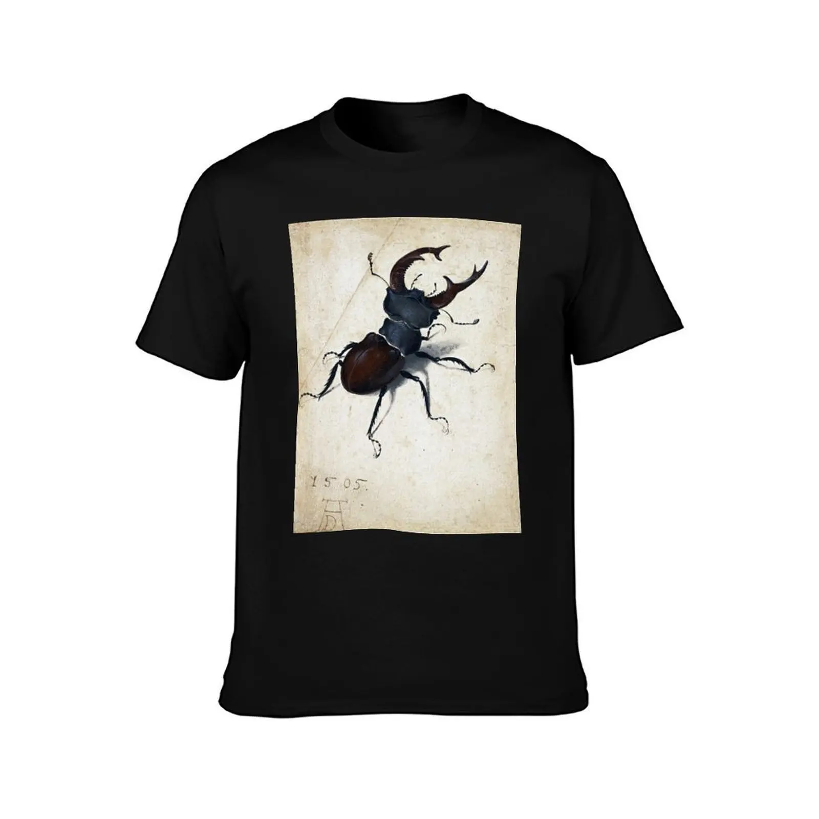 Albrecht Dürer Stag Beetle T-Shirt Plus Size Basic Short Sleeve Top T-Shirt