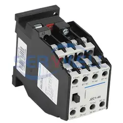 1Pc JZC1-44 AC Contactor Type Intermediate Relay 220V 10A Coil 3Phase 3P 4NO+4NC 35mm DIN Rail AC24V/36V/110V/220V/380V