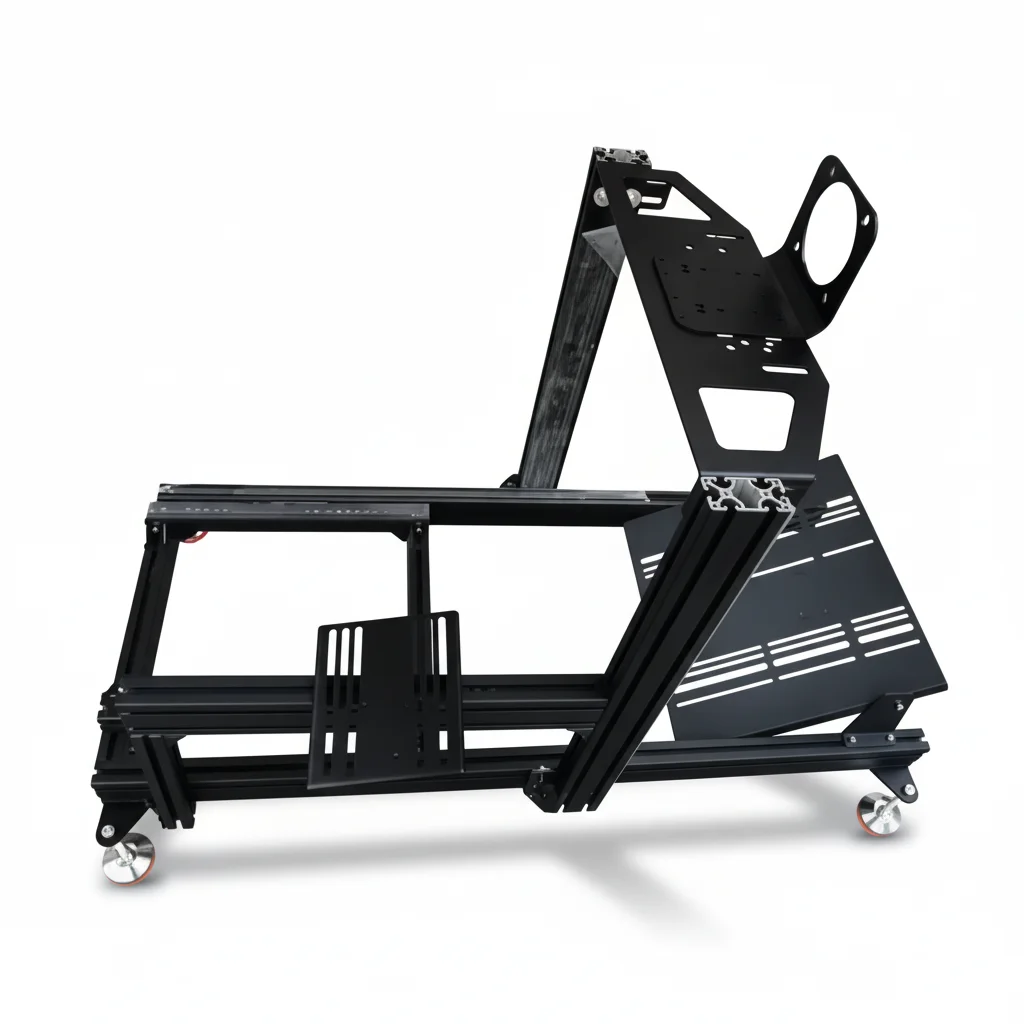 Sim Racing Cockpit Car Game Driving Cockpit Racing Simulator 40120 Kit Black 4080 Aluminium Sim Racing Cockpit Frame With Custom