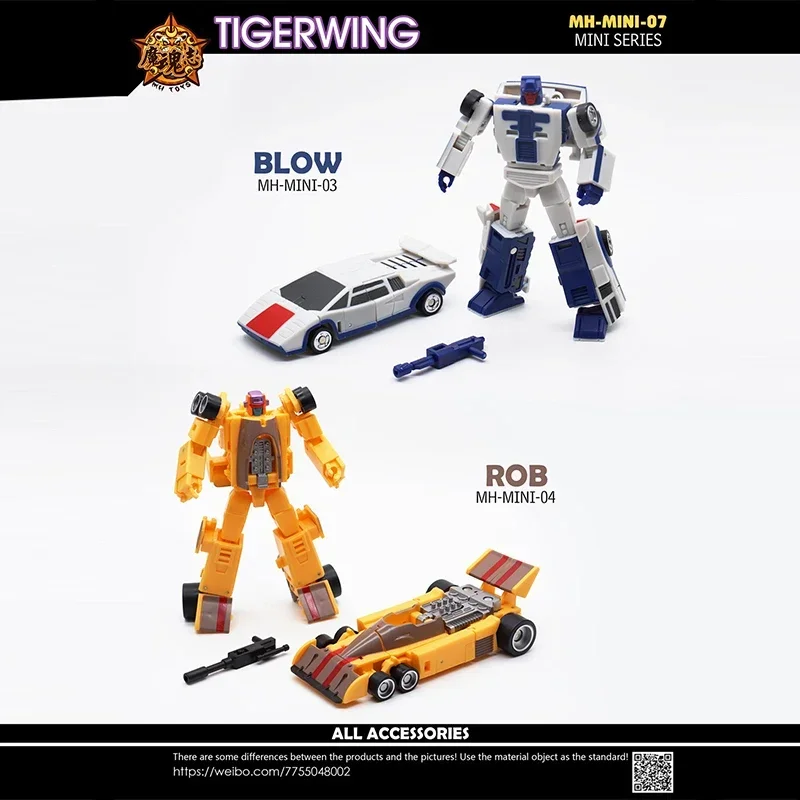 Transformatie 5in1 Mhz Speelgoed MH-MINI-07 Tigerwing Menasor Motormeester Drag Strip Deadend Breakdown Wildrider Actiefiguur Speelgoed