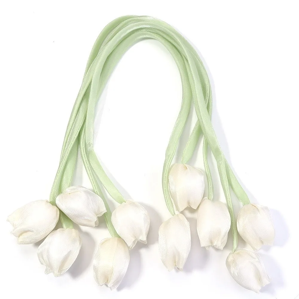 5Pcs Fashion DIY Tulip Lace-up Straps Sweet Baking Decoration Curtains Tie Rope Ornaments Hair Cord Accessories Cake