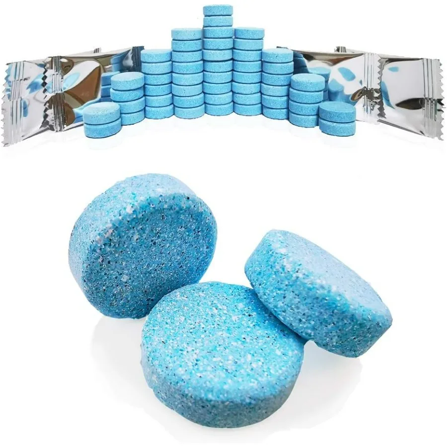 

50 шт. таблетки для омывателя лобового стекла автомобиля для эффективной чистки и зимнего использования с портативным решением для обезвоживания или метанола, который делает