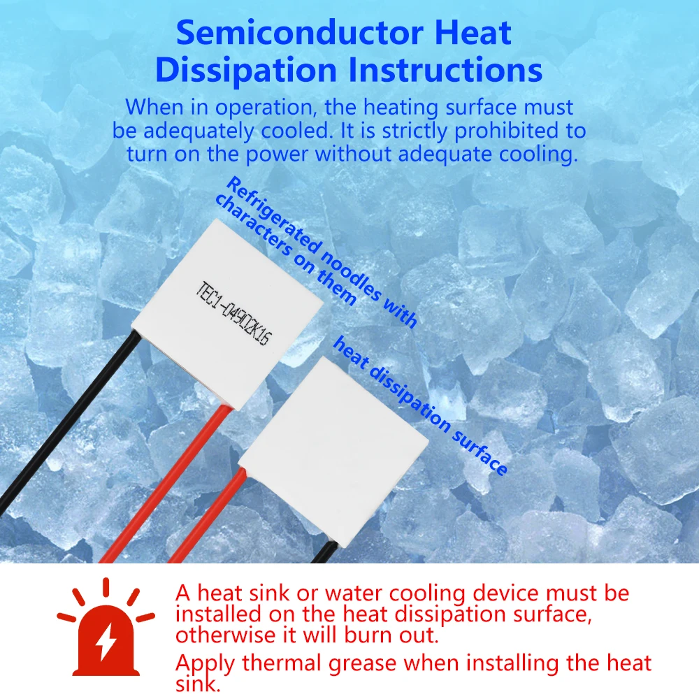 TEC1-04902 K16 DC 5V Thermoelectric Cooler 20*20MM 2A of Semiconductor Refrigeration Electronic Kit Mobile Phone Cooling Chip