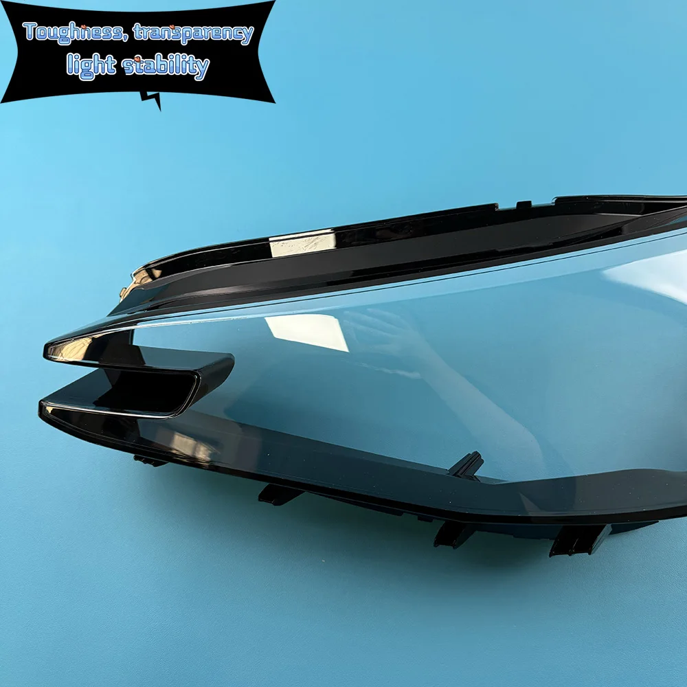 ل Volkswagen VW ID.4 X 2021 2022 كشافات غطاء قناع شفاف المصباح قذيفة شبكي استبدال العدسة الأصلية #3