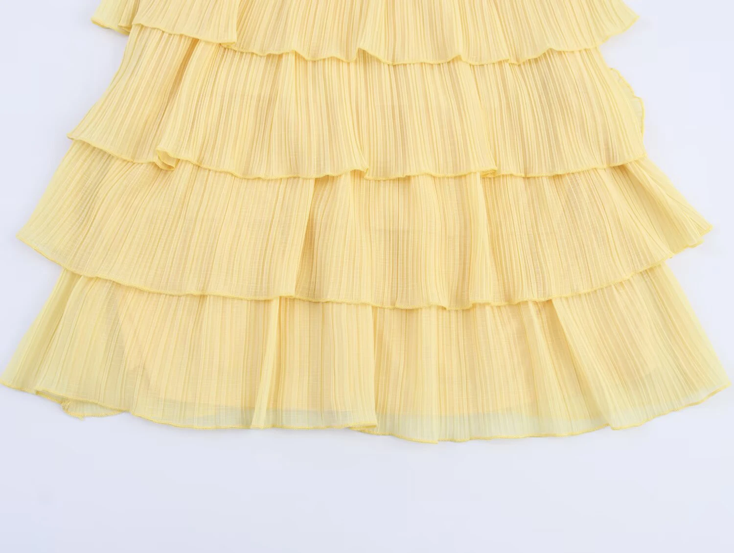 Europeu e americano 2025 verão novo feminino sexy sem costas sem mangas pendurado pescoço colarinho em camadas vestido decorativo