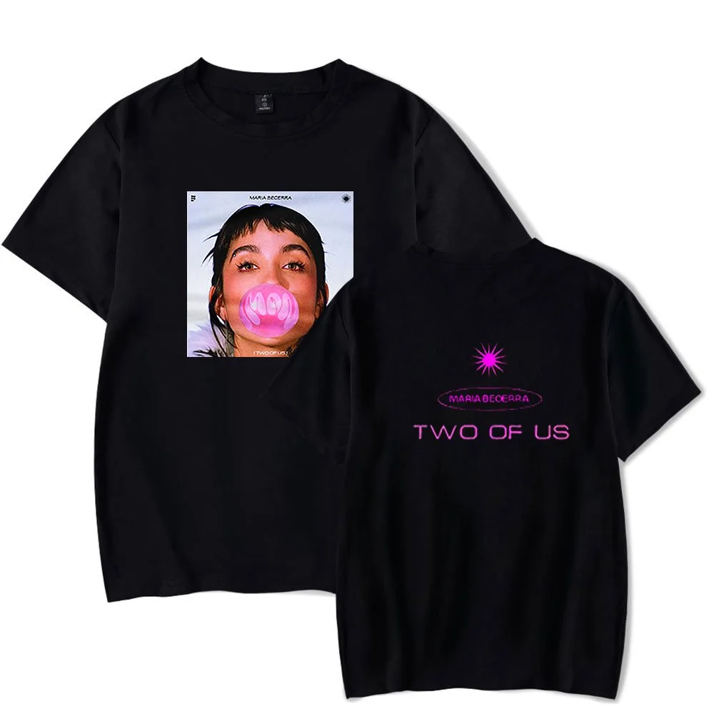 Maria Becerra Remera Two Of Us T-Shirt Merch Women Men Clothes Trend Casual Short Sleeve Top