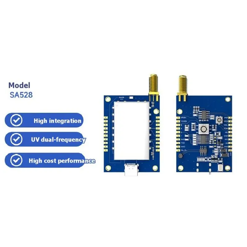B50B-SA528 1W UV Dual Band Wireless Module For Data And Voice Walkie Talkies