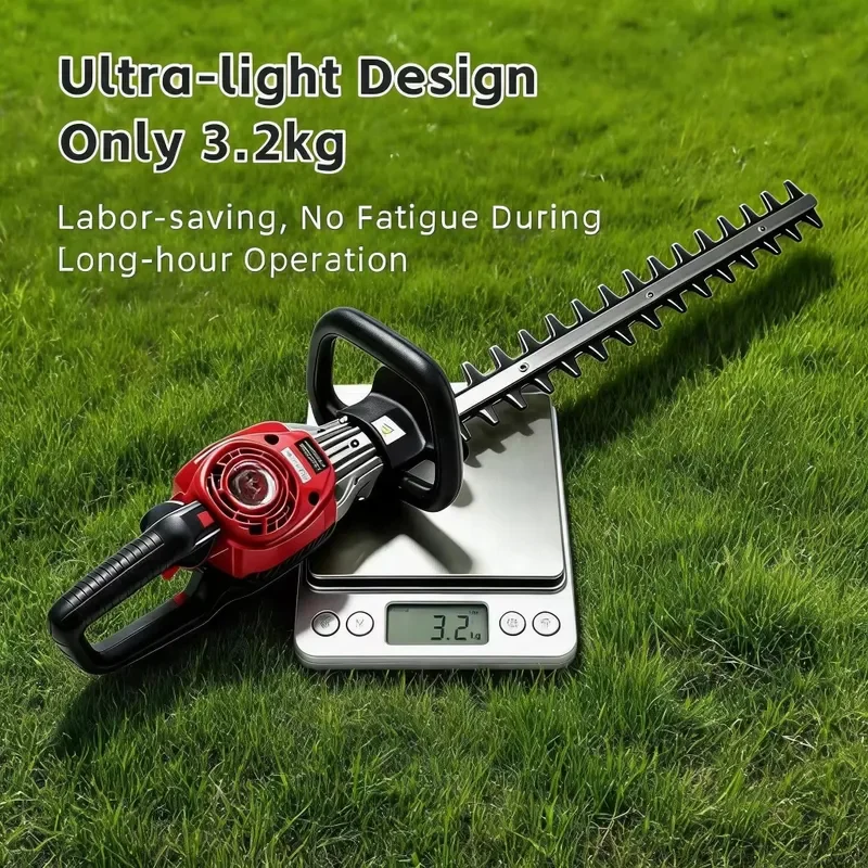Anti-Vibration Cordless Electric Hedge Trimmer Machine Long Working Time Wireless Garden Hedge Cutting Tool