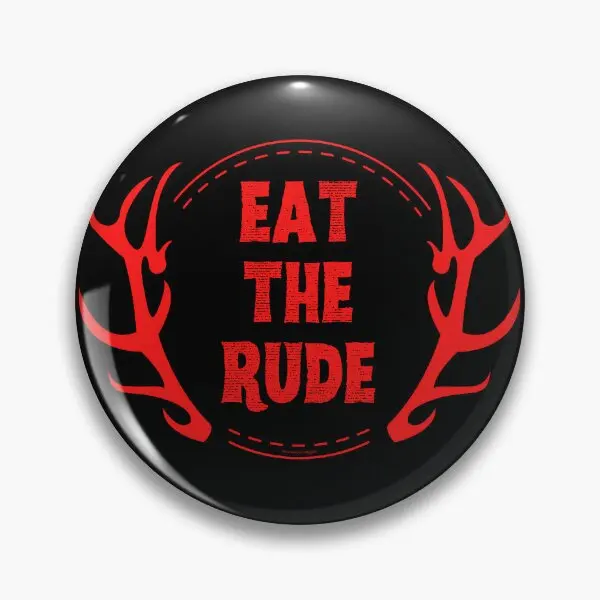 Hannibal Eat The Rude Antlers  Soft Button Pin Metal Cartoon Funny Clothes Creative Fashion Brooch Decor Gift Jewelry Hat Badge