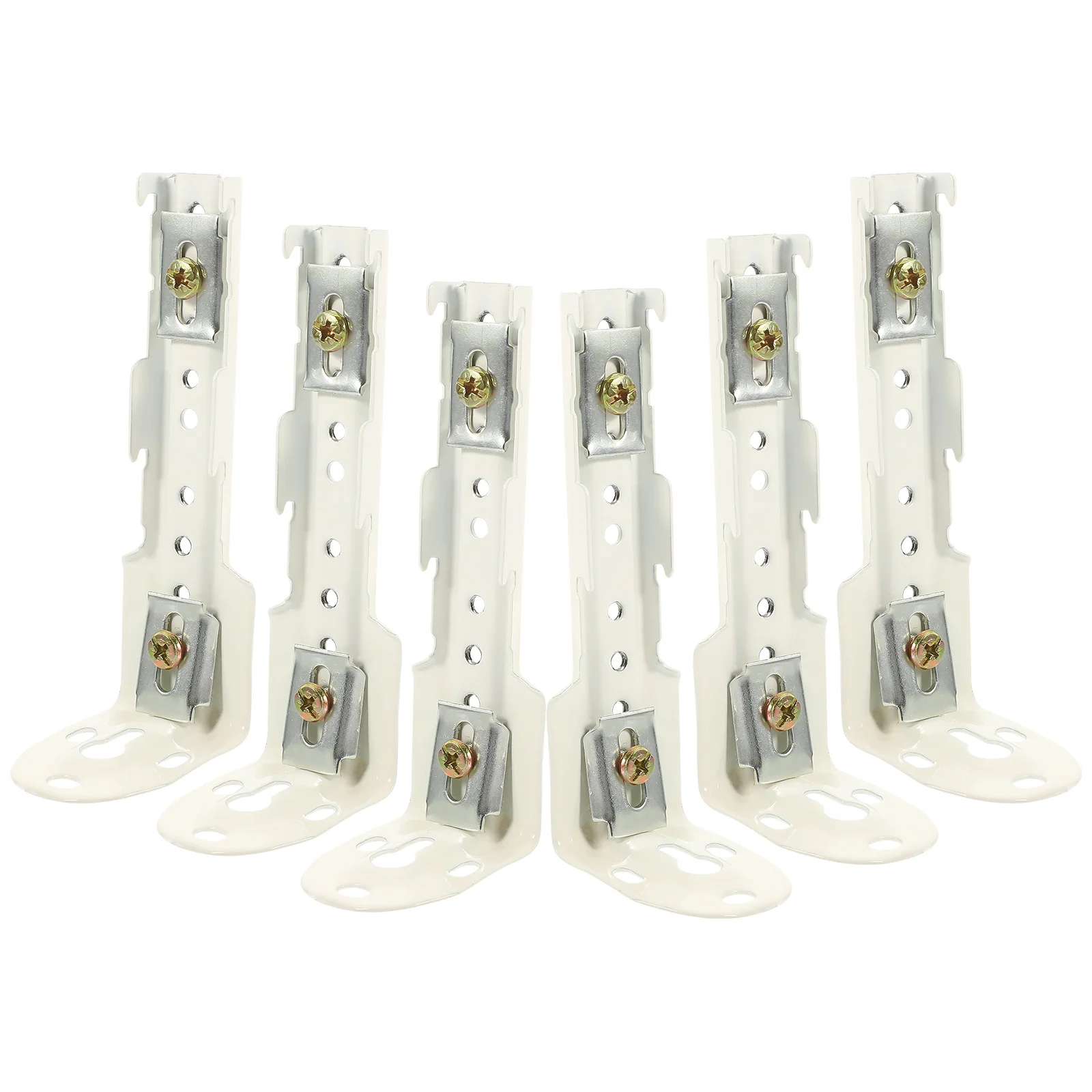 

6Pcs Curtain Track Code Bracket Metal Curtain Holder Mounting Supplies for Home Office Hotel Window Hardware for Curtains
