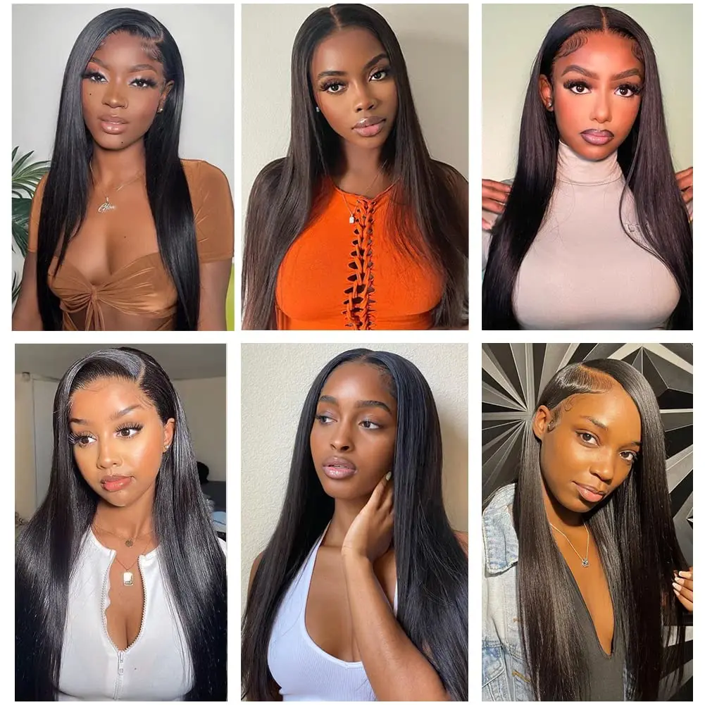 Beauty Grace 13x4 Lace Frontal Brazilian Straight Human Hair 4x4 Lace Closures Only Bleached Knots Pre plucked Natural Color Rem