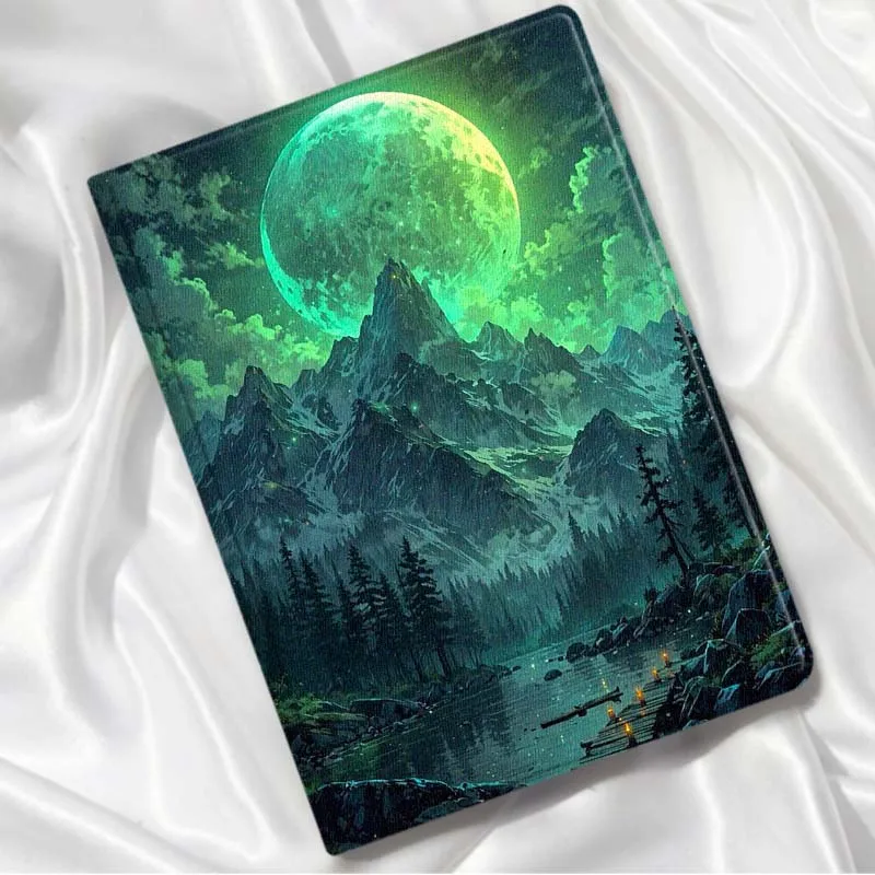 Starry Mountain Lake Pier Light For Xiaomi Redmi Mi Pad 8 7 6 5 4 2 SE K 12.4 11.2 12.1 11 8.8 Pro Max Ultra Inch Tablet Case