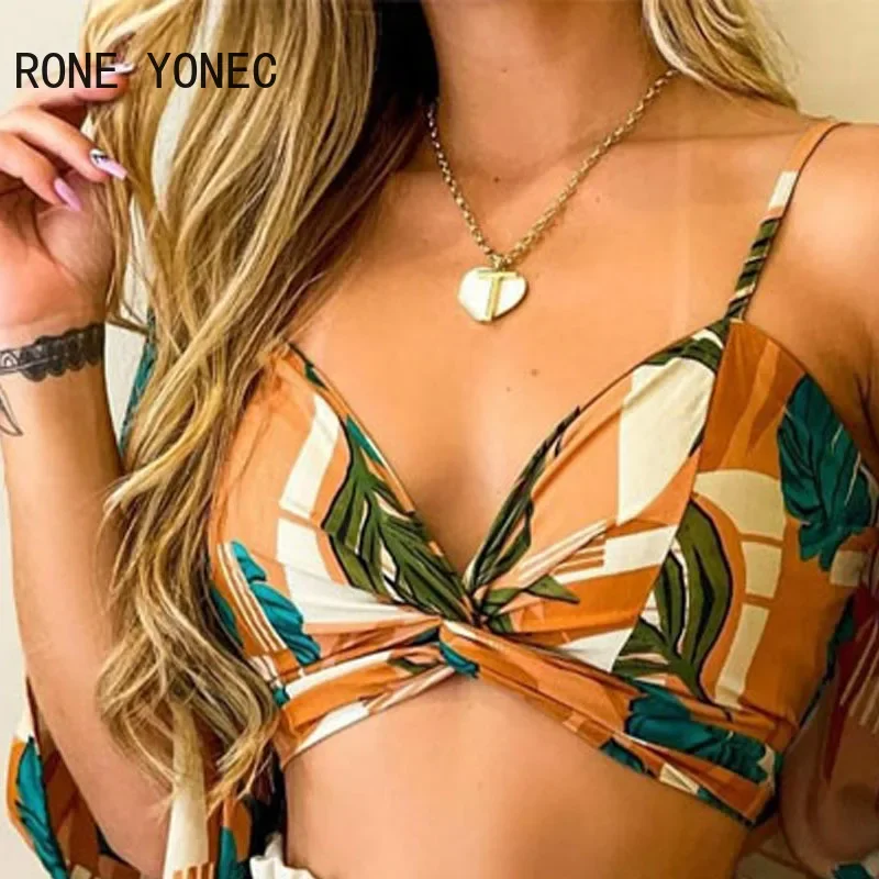 Women Casual Sexy Cami Mesh Bowknot Neck Leaf Pattern Batwing Sleeves Two Pieces Sweet sexy Tops