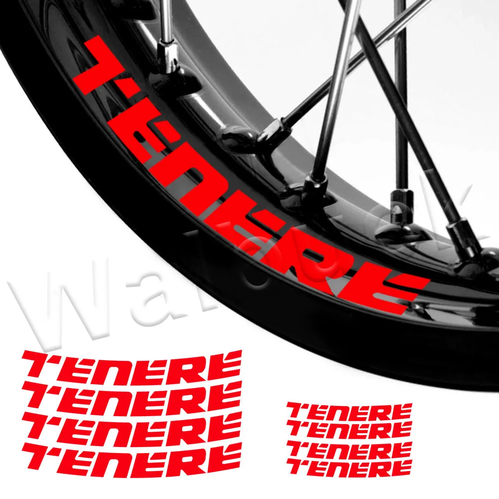 For Tenere 660 700 1200 XTZ 700Z XT1200Z Super T 700 Motorcycle Wheel Sticker Motocross Reflective Rim Decal Accessories
