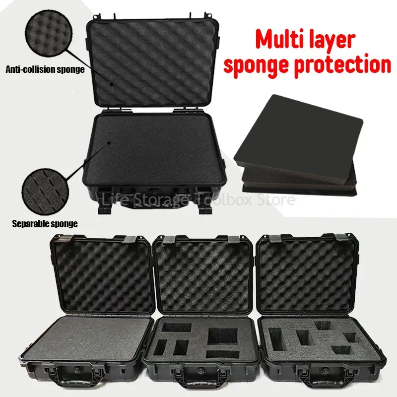 Professional Tools Organizer Box Shockproof Waterproof Plastic Suitcase Hard Case Large Tool Box Multifunctional Storage Case