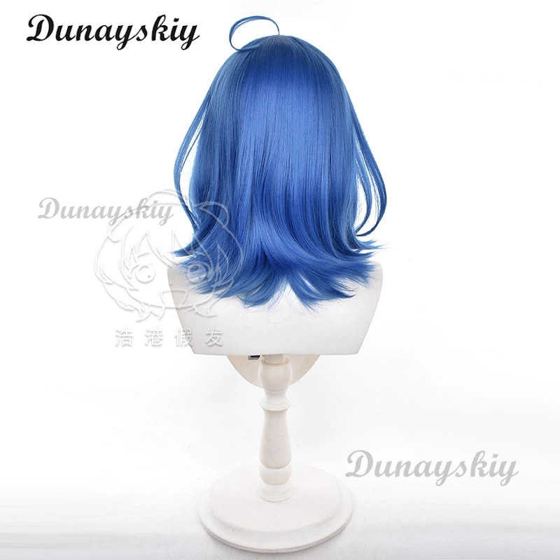 Anna Yanami Cosplay Wig Anime Too Many Losing Heroines 40CM Blue Hair Kazuhiko Nukumizu Halloween Party for Women Props