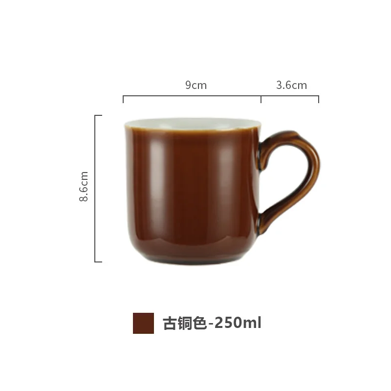 London Pottery 250ML brown mug animal coffee cups ceramics pottery drink coffee mug drinkware coffee and tea tools for mate