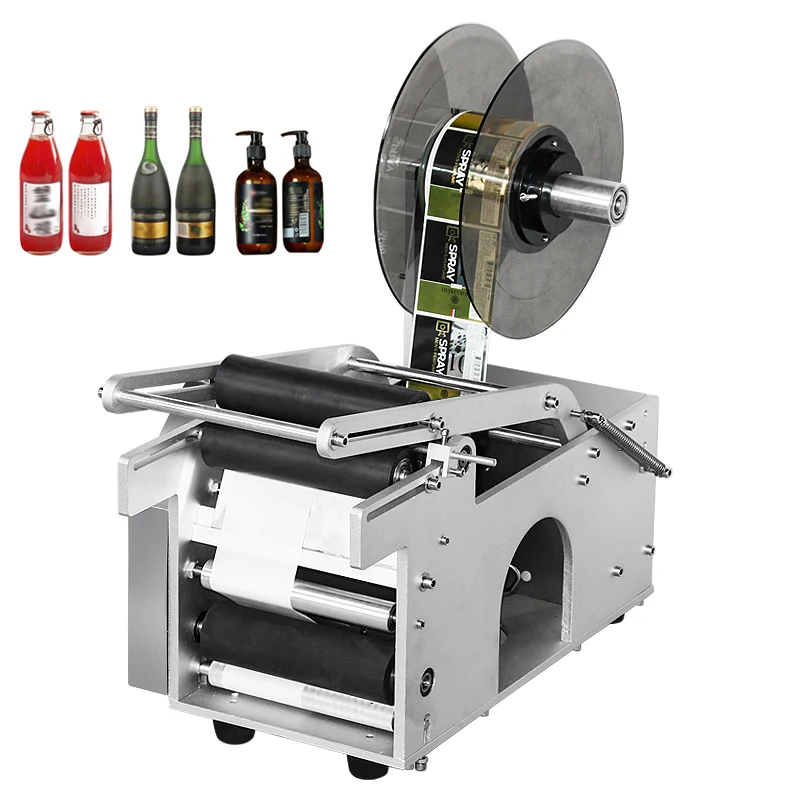 

CH50 Labeler Machine Small Semi-automatic Labeling Machine For Cans And Beverage Bottles With Date Printer