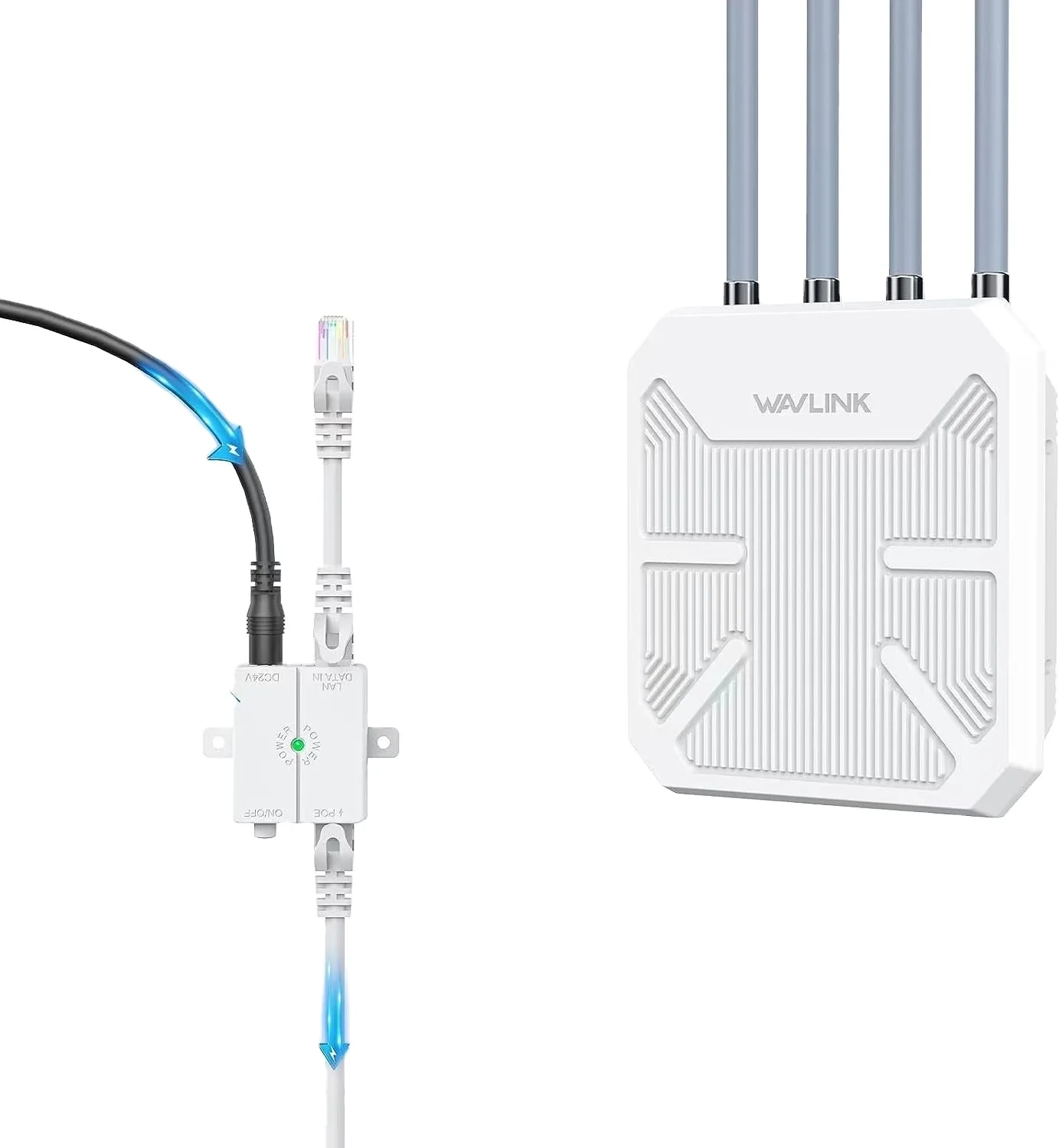 Wholesale WN573HX3 High-Power 2402+573Mbps POE 4-Antenna Wi-Fi Repeater with 300m Relay Distance for Optimal Connectivity