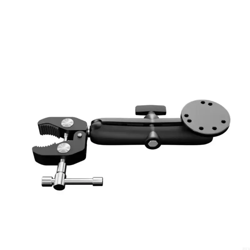 Adjustable 360 Degree Rotation Trolling Motor Bracket With Antislip Rubber Pad For Smooth Boat Rides 