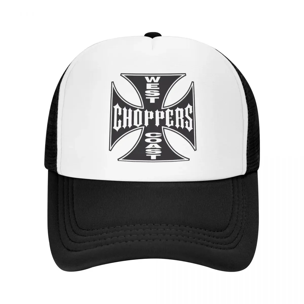 Personalized West Coast Iron Cross Choppers Baseball Cap Outdoor Women Men's Adjustable Trucker Hat Spring Snapback Caps