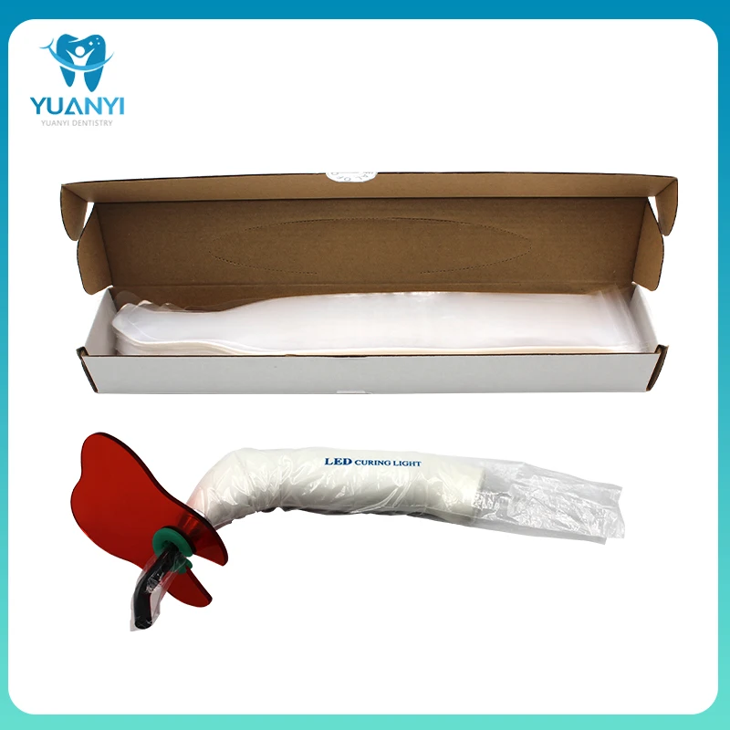 

500Pcs/Box Dental Disposable Intraoral Camera Sheath Endoscope Protective Film Sleeve Light Guide Rod Protective Film Sheath