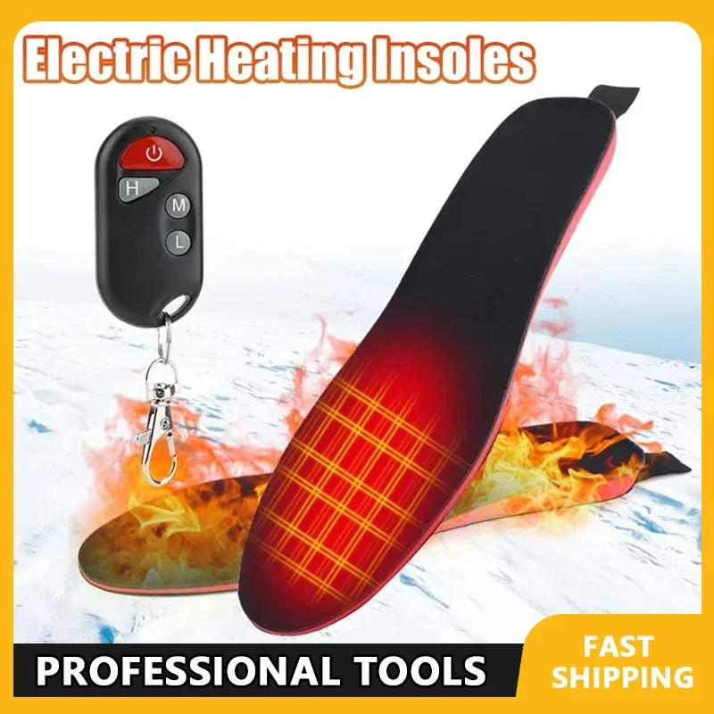 نعال تسخين ذكية كبيرة الحجم يتم التحكم فيها في درجة الحرارة لتدفئة القدم الكهربائية نعال تسخين حراريًا للراحة #1