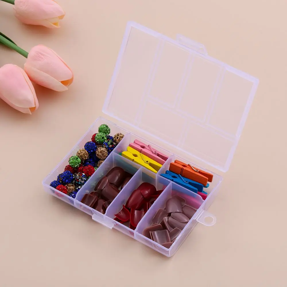 Transparent Plastic Coin Storage Box Candy cases Jewelry Organizer Pill Case