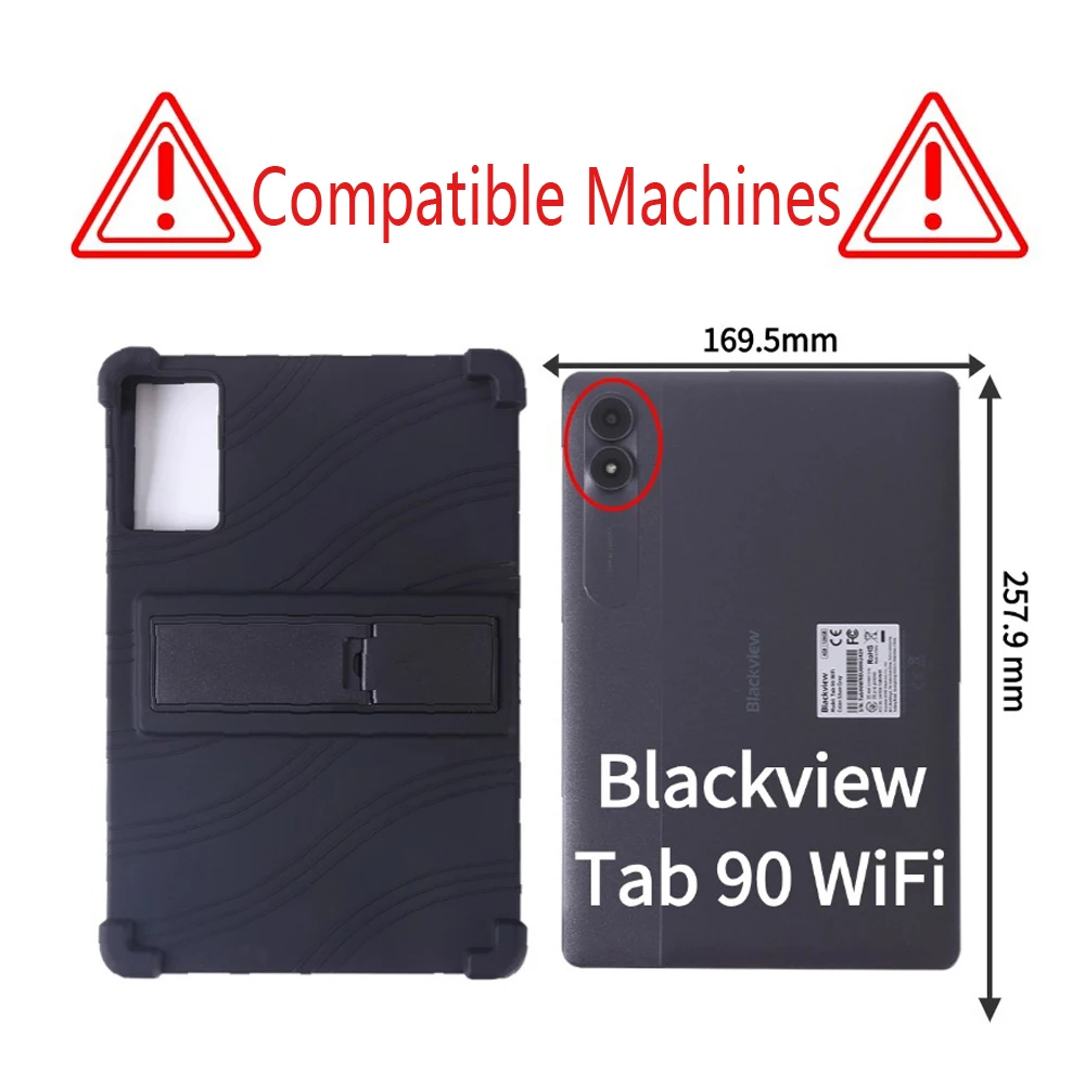 Silicone For Blackview Tab 90 /Tab 90 Wifi 10.92 Inch Tablets Super Shockproof Soft Silicone