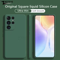 S21 Ultra Case ZROTEVE Silky Liquid Silicone Soft Cover For Samsung Galaxy S21 FE S22 Plus S 21 S21FE Shockproof Phone Cases