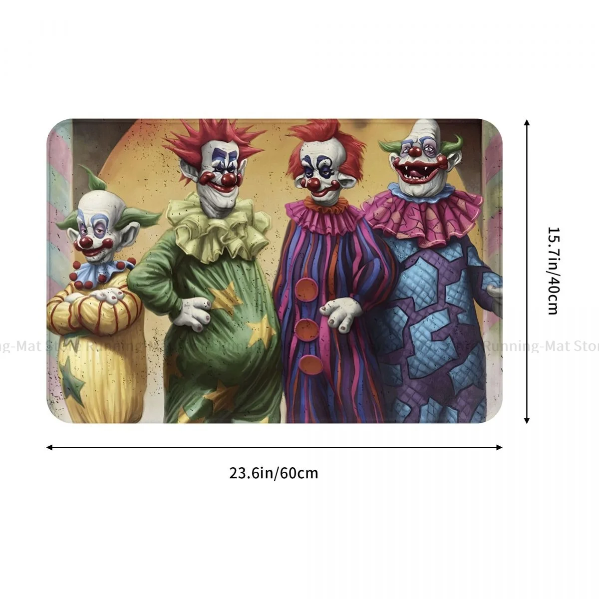 Killer Klowns From Outer Space Film Non-slip Doormat Bath Mat Retro Floor Carpet Entrance Door Rug Bedroom Decor