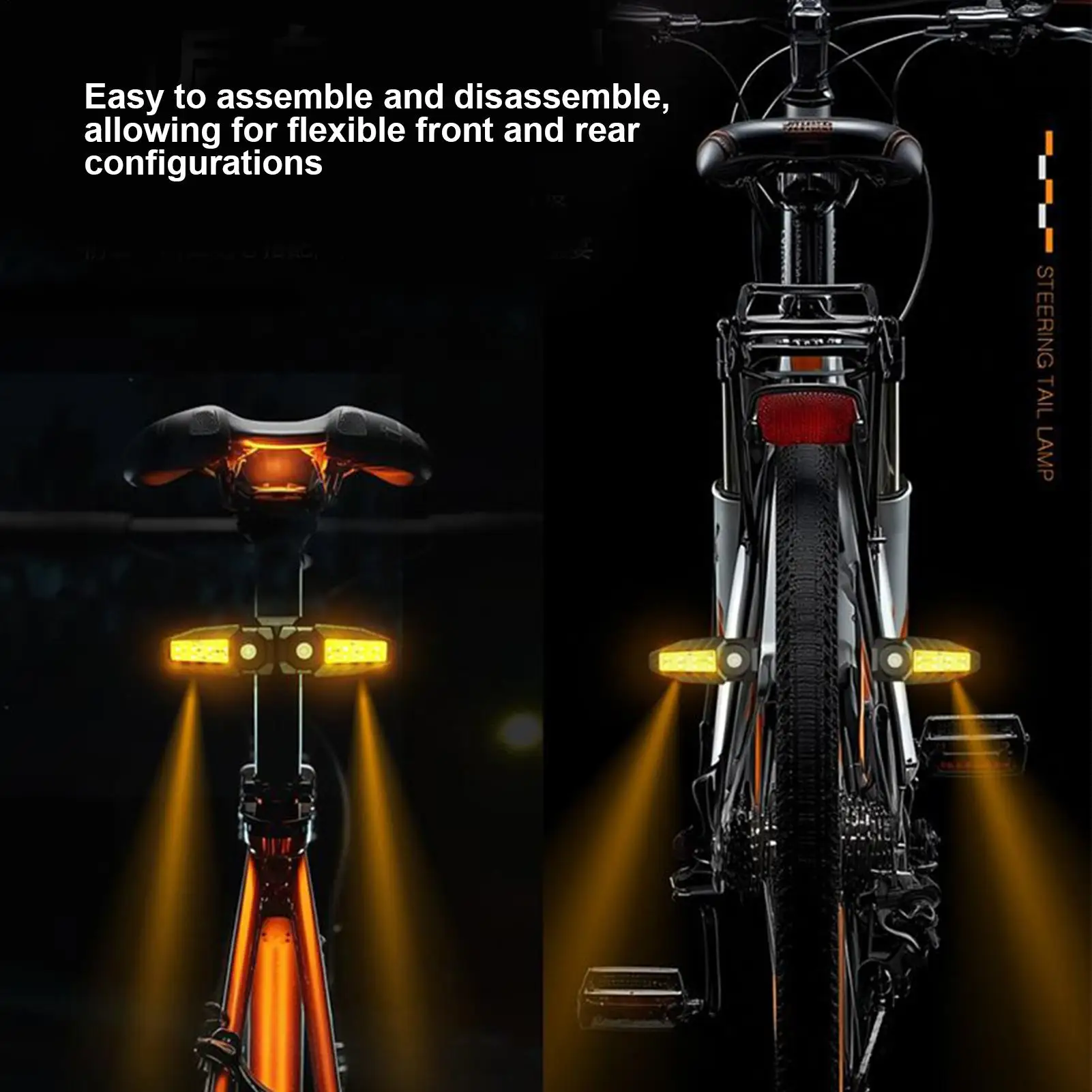 

Задний фонарь для велосипеда, водонепроницаемый, 5 режимов, перезаряжаемый, беспроводной пульт дистанционного управления, задний фонарь для велосипеда для езды на велосипеде, дороги, горной ночи