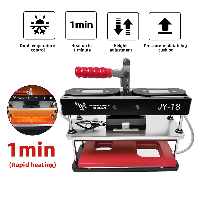 

JY-18 Phone Screen Universal Heating Rapid Pressure Holding Table for LCD Screen Platform Fixing Cover Plate Retaining Repairing
