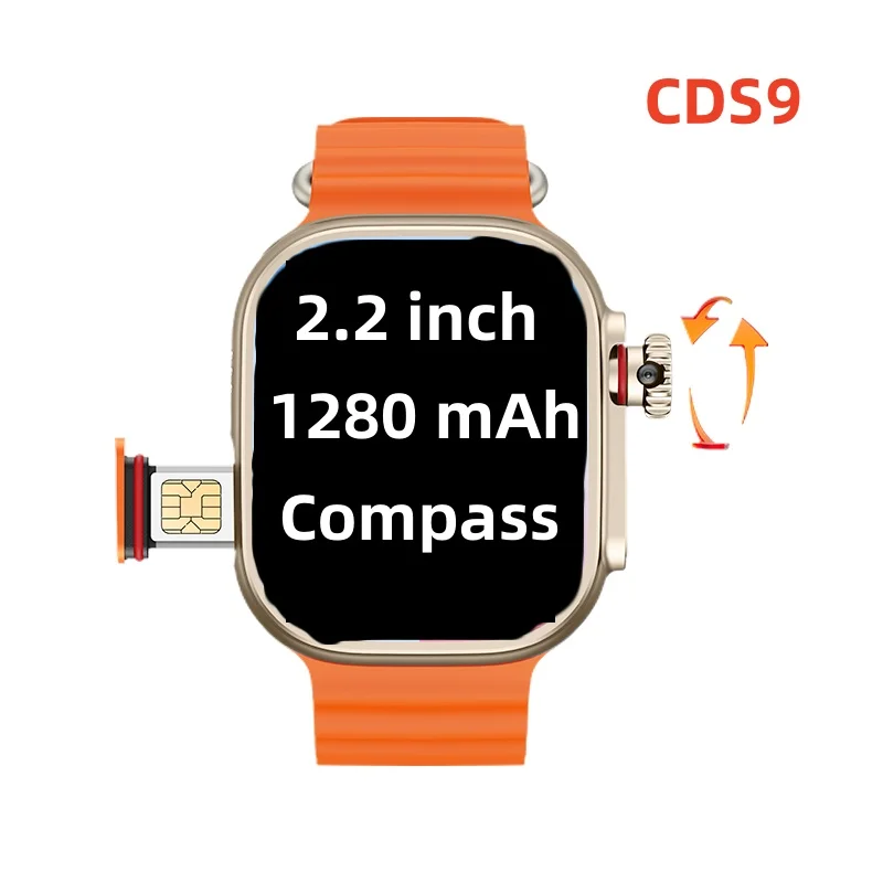 S9 Smart watch Ultra 4G Android Wifi GPS Camera Google Play 2.2 inch Simcard app Download Android CDS9 SmartWatch