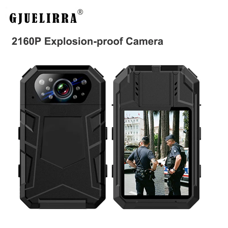 4K HD Mini Camera Body Worn Camera with 2.4inch IPS Screen Wearable Portable Body Camera Police Recorder