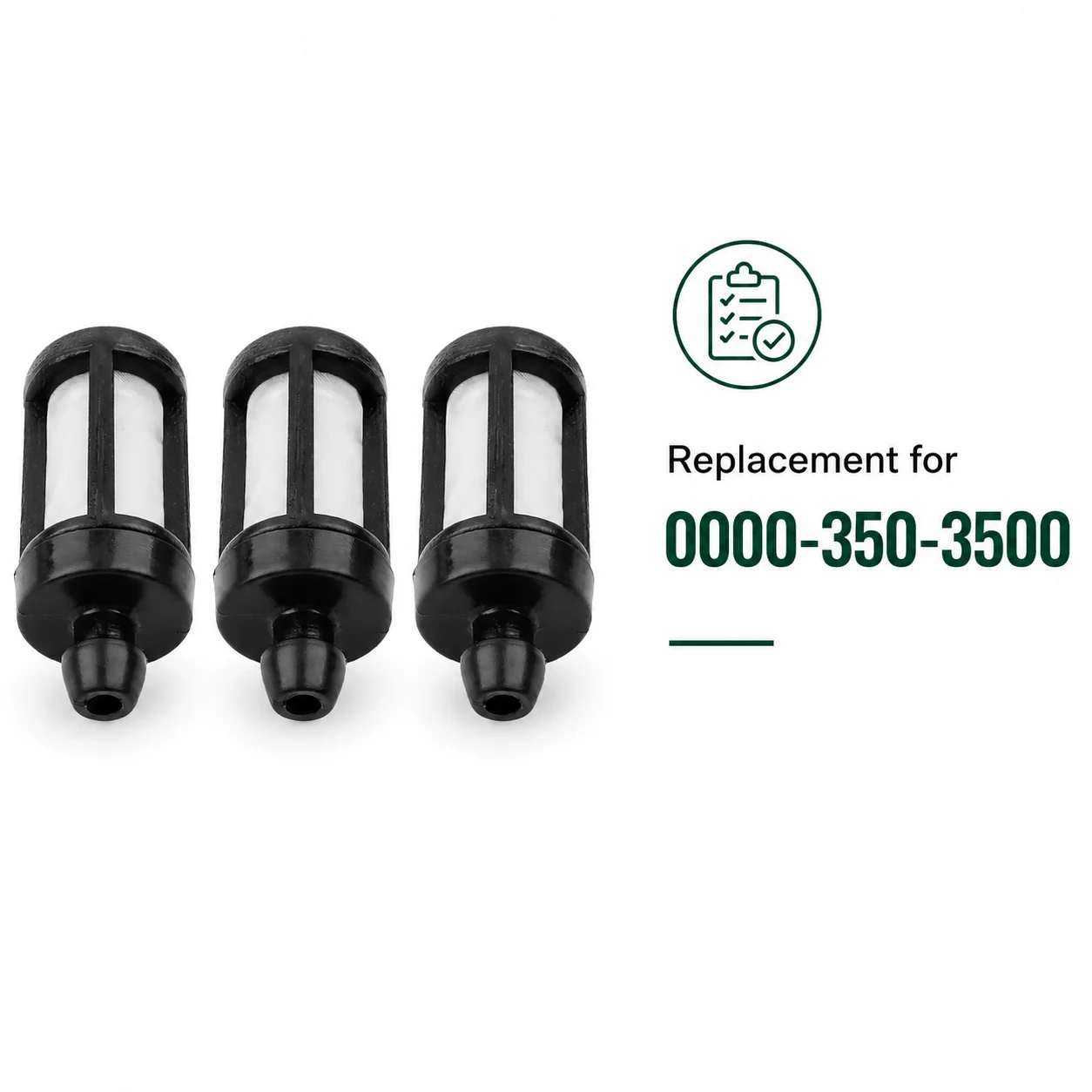 Compatible Fuel Filter Kit 3Pc For Stihl MS360 MS390 MS391 MS441 MS440 MS460 MS660 Chainsaw 0000-350-3500 Replacement Parts