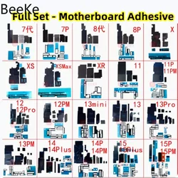 Full Set For iPhone 15 16 17 14 13 12 11 Pro Max Plus SE Motherboard Adhesive FPC Foam Main Board Black Heat Sink Sponge Sticker